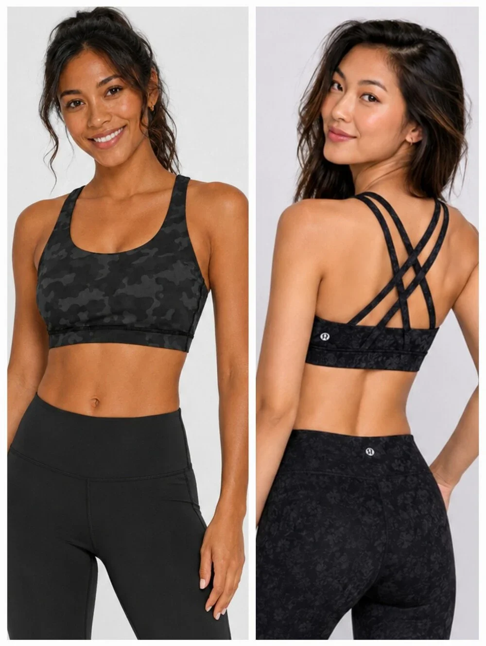 ❤️ LULULEMON ENERGY BRA, B - D CUPS, 14 - INCOGNITO MULTI GRAY CAMO